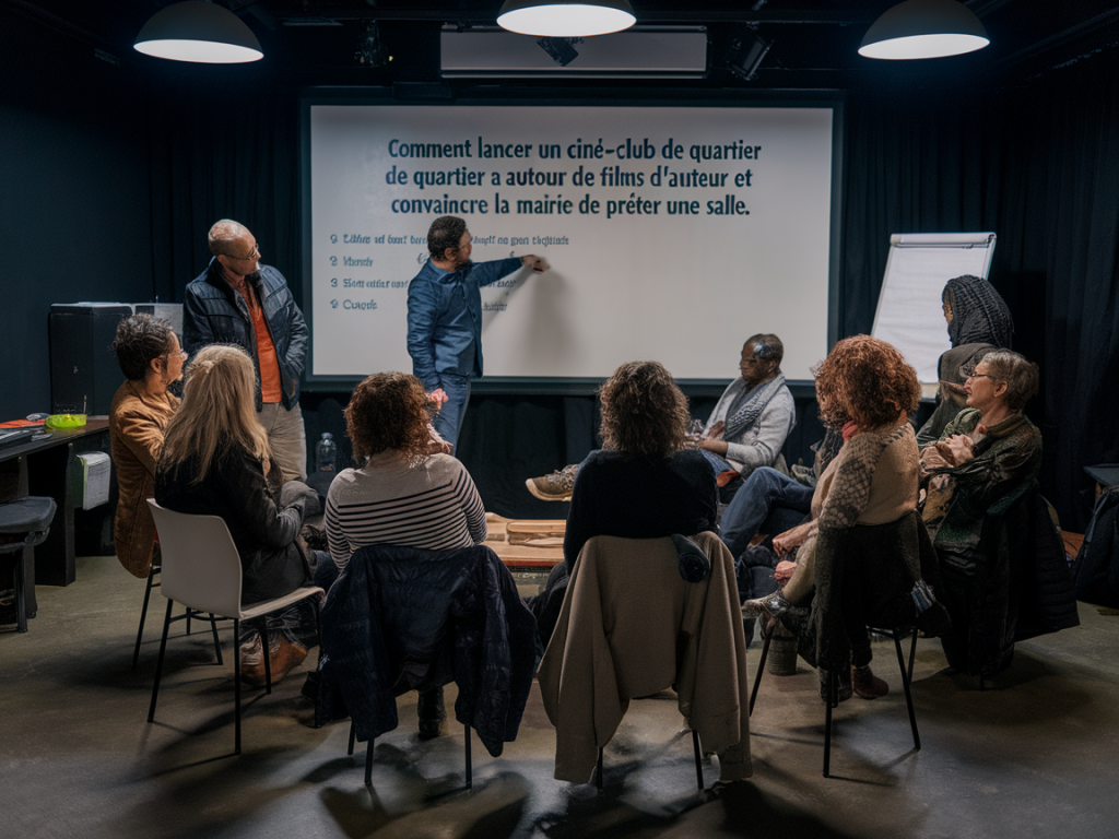 Comment lancer un ciné-club de quartier autour de films d'auteur et convaincre la mairie de prêter une salle
